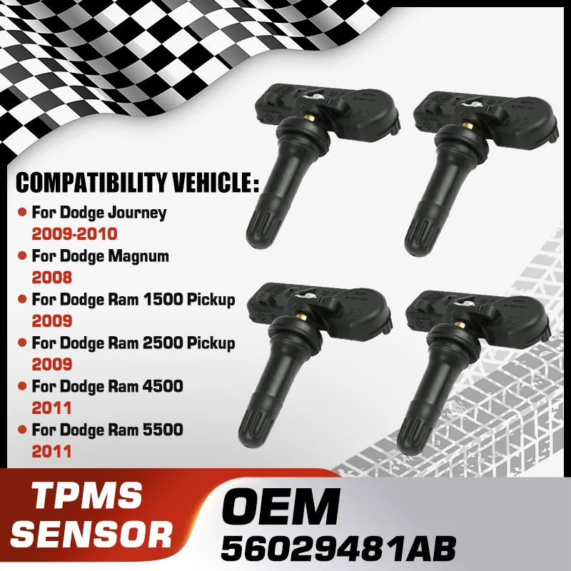 

For Dodge Journey Dodge Magnum Dodge Ram 1500 Pickup Dodge Ram 2500 Pickup Dodge Ram 4500 Dodge Ram 5500 Tire Pressure Sensor