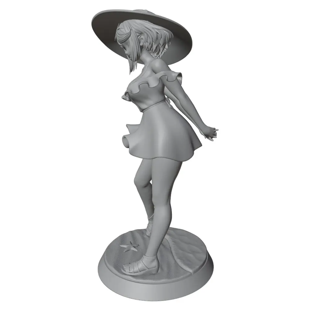 75/100/120/150mm Sexy Girl Resin Model Kits GK Miniature 3D Printed Gray Model Figurine DIY Doll Model Unassembled And Unpainted view 5