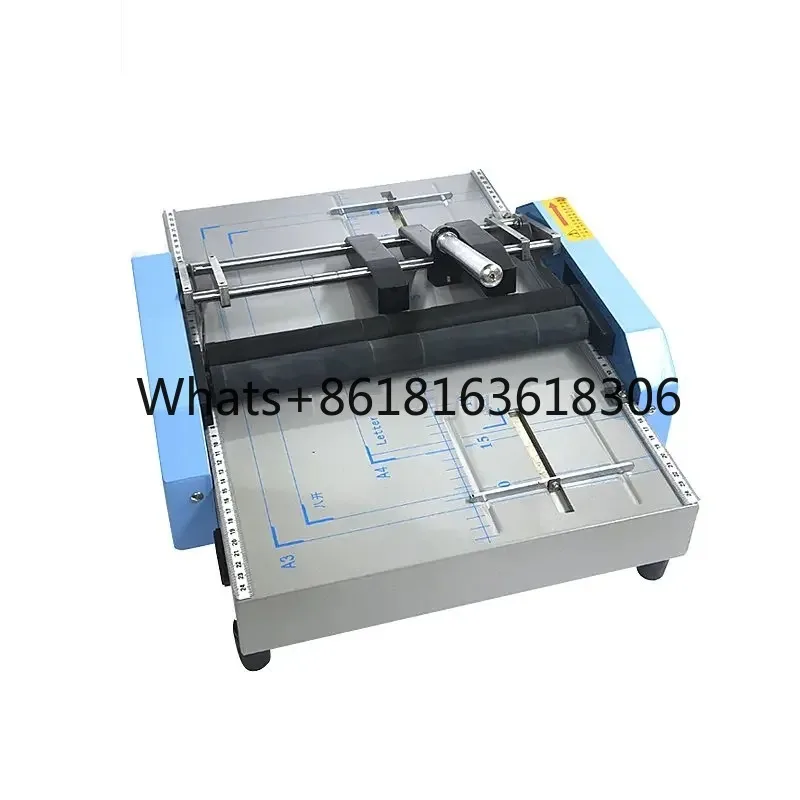 220v/110v A3 Size Electric Folding Machine Paper Creasing Machine Automatic Electric Stapler Paper Binding Machine