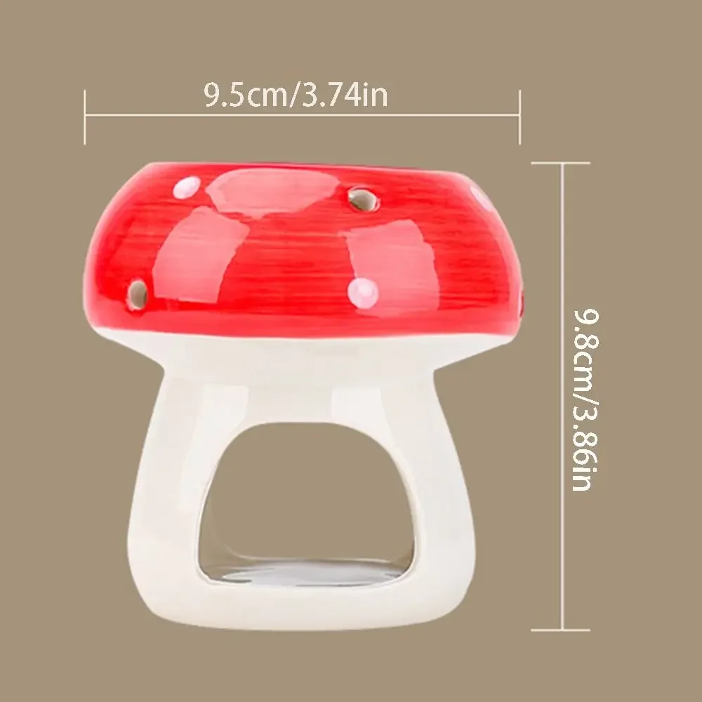Cute Mushroom Candle Holder Romantic Creative Candle Essential Oil Burner Non-toxic Anti-slip Mushroom Incense Burner
