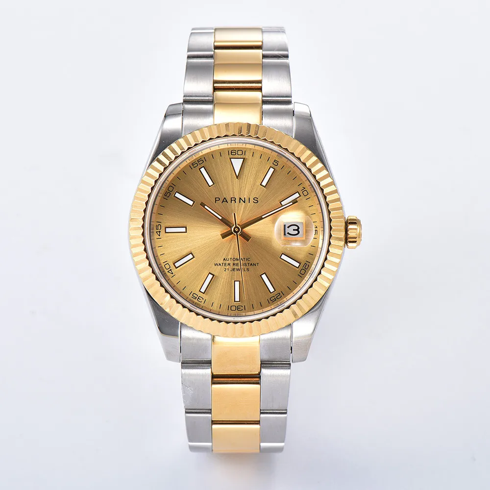 Мужские наручные часы Parnis, японские автоматические светящиеся маркеры Miyota 39,5, 8215 мм