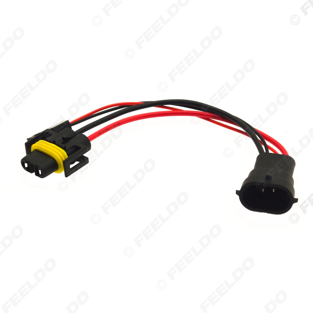 H11 To 5500 Bi-Xenon Solenoid Magnetic Hi/Lo Adapter Splitter Wires Compatible With Car HeadLight Projector Lens Retrofit