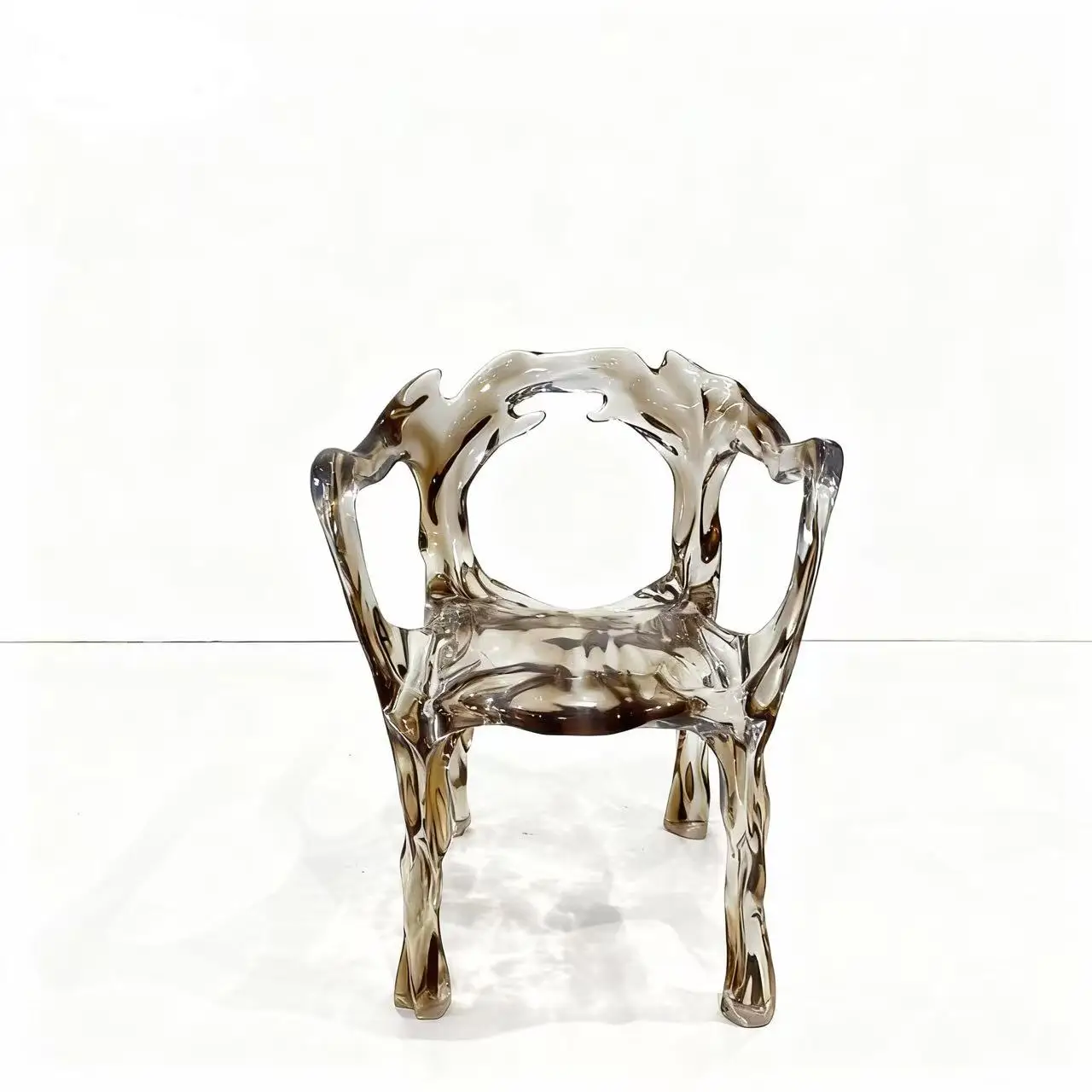 

*Epoxy Transparent Resin Modern Contemporary Leisure Chair Durable Waterproof Eco-Friendly Handmade Living Room Chair for Home