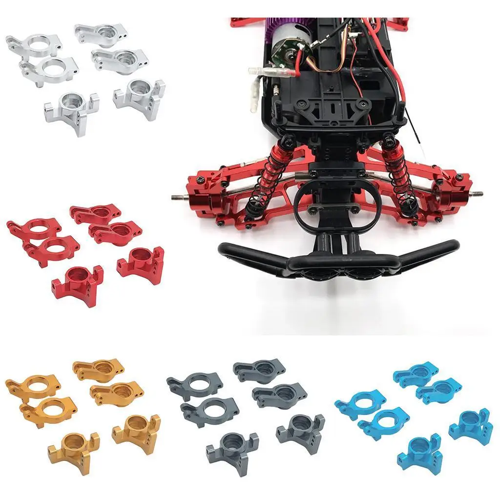 Steering Hub Carrier Rear Wheel Seat C Type Seat Upgrade Parts Fits WLtoys 12401 12402 12403 12404 12409 RC 1:12 Car Parts