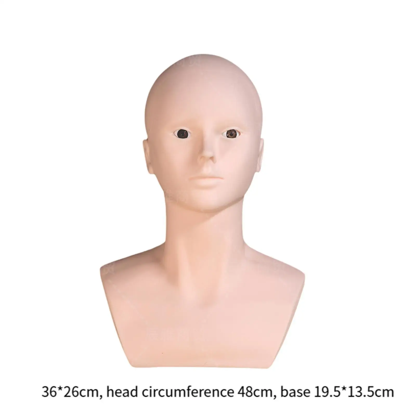 رأس عارضة أزياء أصلع، حامل شعر مستعار، متعدد الأغراض، رأس تدريب التجميل لصنع الشعر المستعار، رأس عرض شعر مستعار احترافي