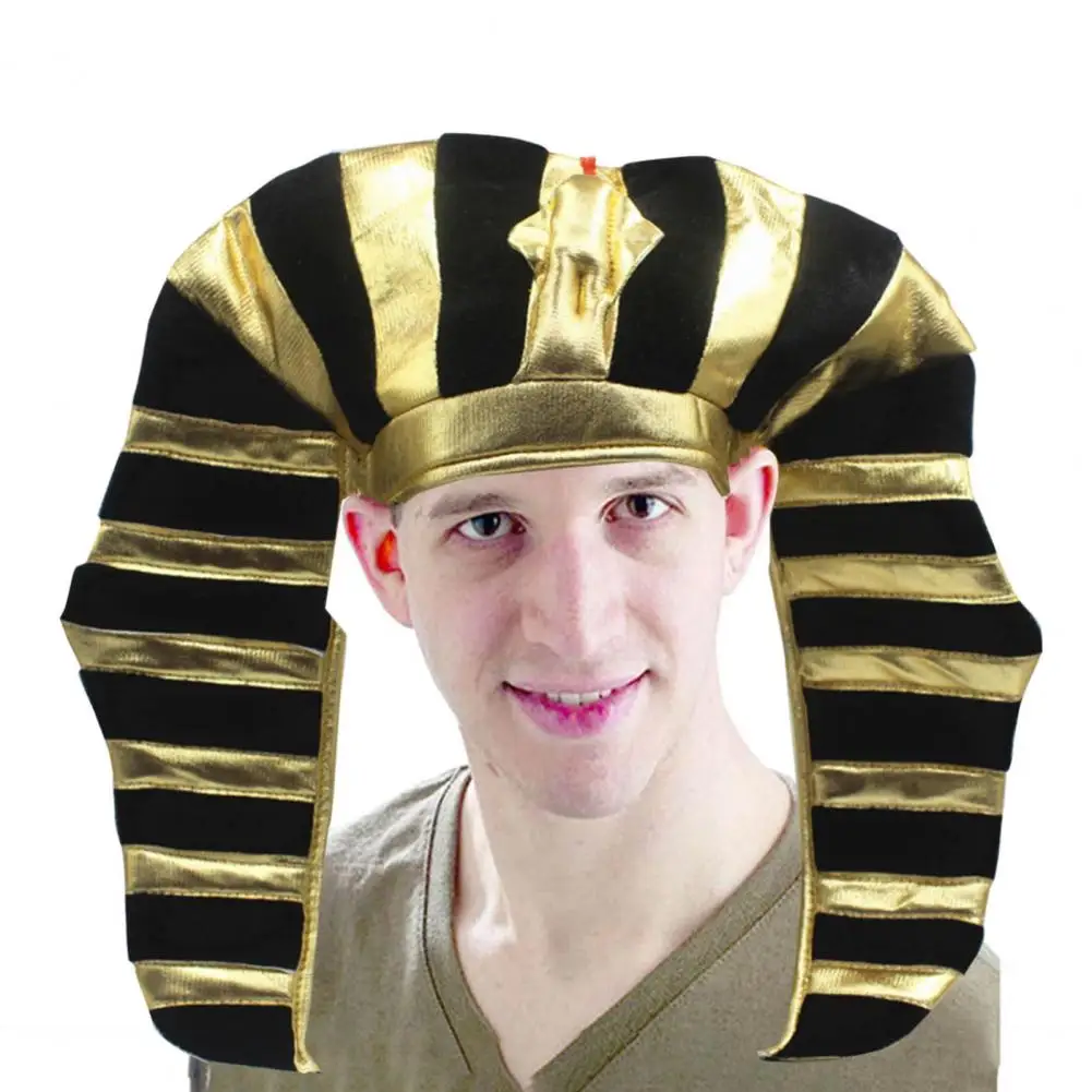 Egyptian Pharaoh Hat Funny Contrast Color Snake Hat Dress Up Role Play Striped Party Hat Headwear For Performance