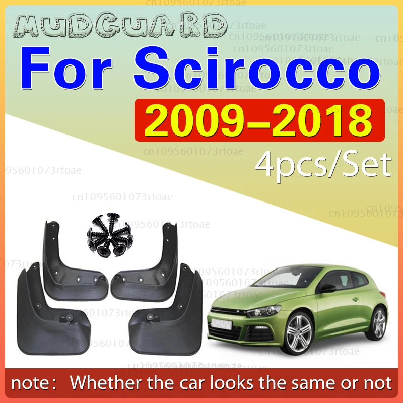 

Mudflaps Mudguards Fit For VW Volkswage Scirocco 2009-2018 Mudguards Tire Fenders Mud Flaps Wheel Guards Accessories 4x Tyre