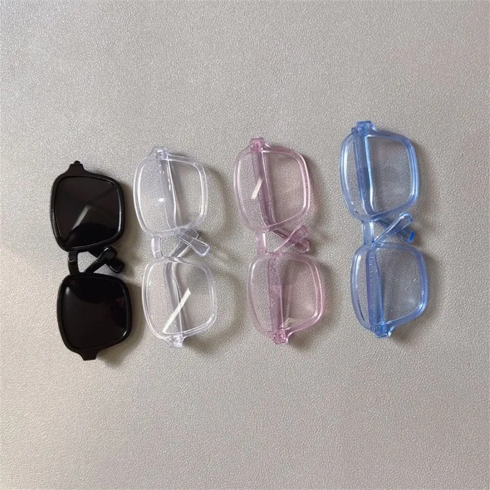 Square Frame Doll Half Frame Glasses Facial Decoration Mini Toy Mini Stuffed Doll Headset Lensless Retro