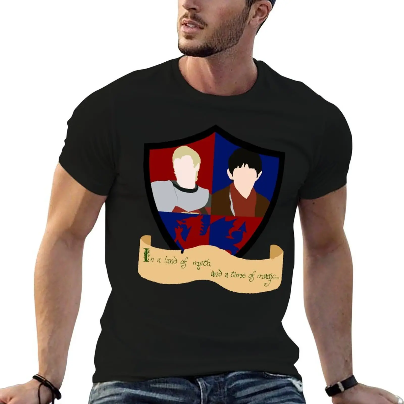 

The Shield of Merlin & Arthur T-Shirt graphic t shirts for man t shirts designer T-Shirt