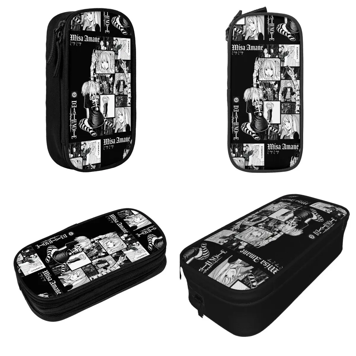 Misa Amane Misa Death Note Pencil Case Fun Pen Box Bags Student Large Storage Office Gifts Pencilcases