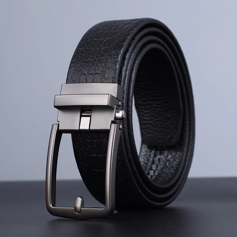 

Men's 2025 belt first layer cowhide high-end business belt travel casual versatile automatic buckle belt can be wholesale