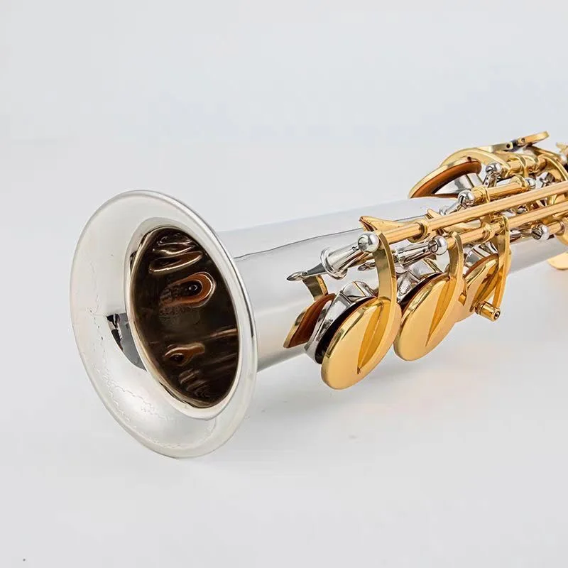 Japanese Yanagisawa S-WO37 Split-Body Soprano Saxophone – Nickel-Silver Material, Hand Engraved