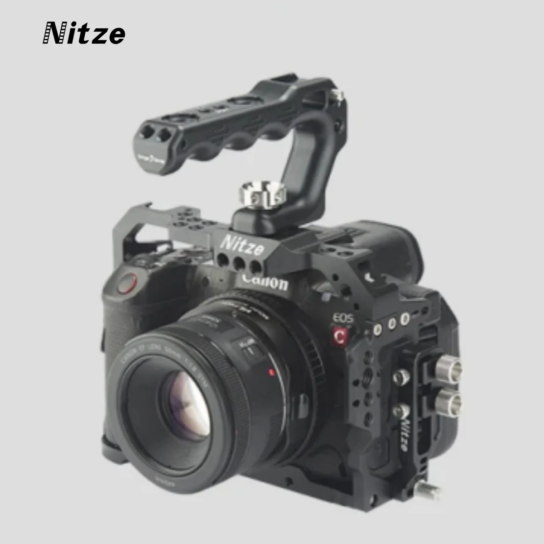 Nitze Lil Stinger II Handle with 3/8” Screw and Detachable Locating Pins DSLR Camera Locating Handle