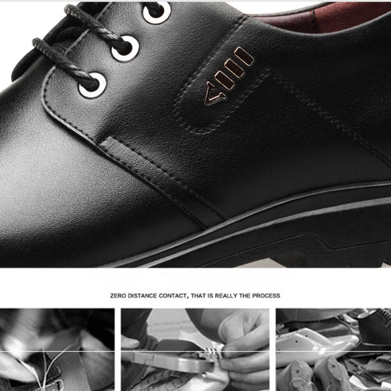 Brand designer Men Leather Shoes Lace Up Oxfords Dress Shoes for Men Wedding Party Office Business Casual Shoes Men Work zapatos