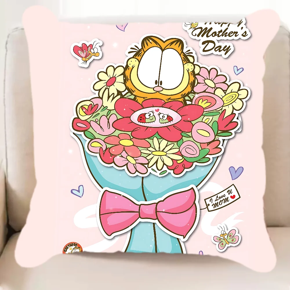 Funny Cartoon G-garfield Pillow Case Elegant Couple Home Living Room Bedroom Decorative Rectangle Pillowcase Sofa Cushion Cover