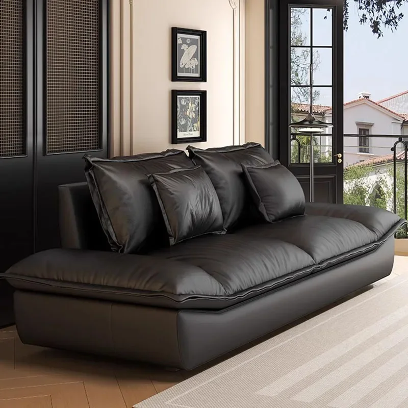 a*-Leather Modern Living Room Sofas Designer Bedroom Relaxing Outdoor Sofa Convertible Human Dog Bed Chinese Style Furniture/.