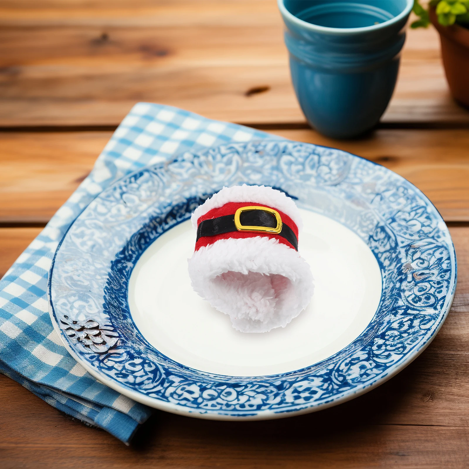 

Creative Christmas Napkin Rings Serviette Buckles for Banquet Dinner Party Table Decor Christmas Napkin Rings Buckle Holder