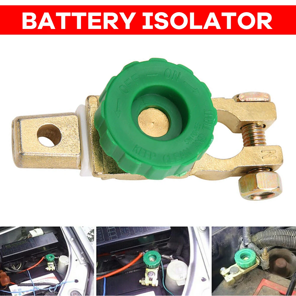 

Battery Terminal Link Switch Quick Cut Off Disconnect Isolator Switch Zinc Alloy Battery Disconnect Protector RV Car Switches