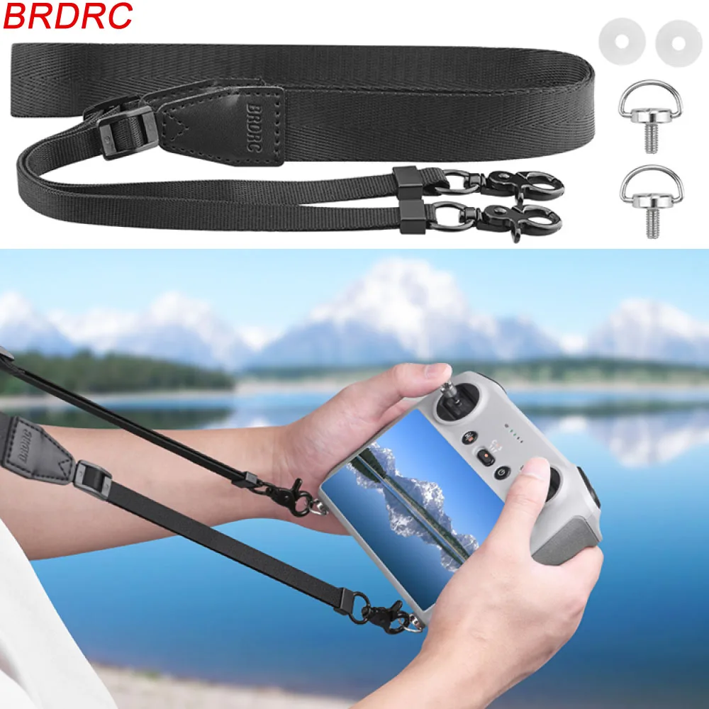 BRDRC Lanyard Neck Strap for DJI Air 3/Mini 3 Pro/RC/RC 2 Remote Control Hanging Rope Accessories