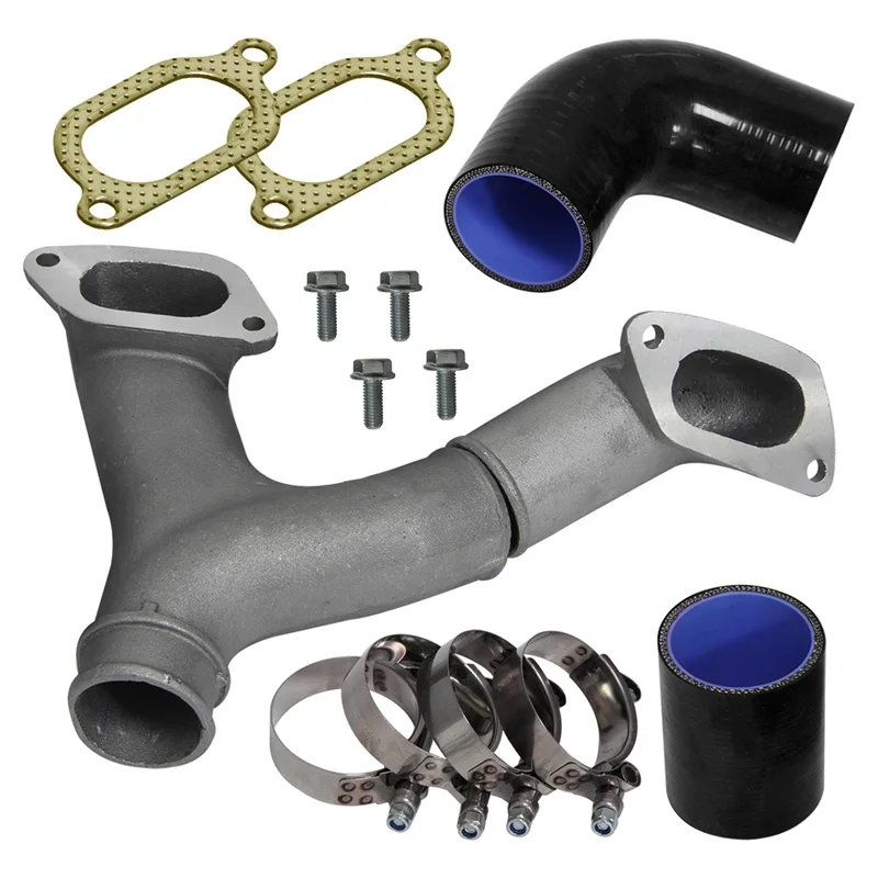 Aluminum Top Mount Intercooler Cast Y-Pipe Kit Fits for Subaru Impreza WRX/WRX STI GD/GG 2002-2007