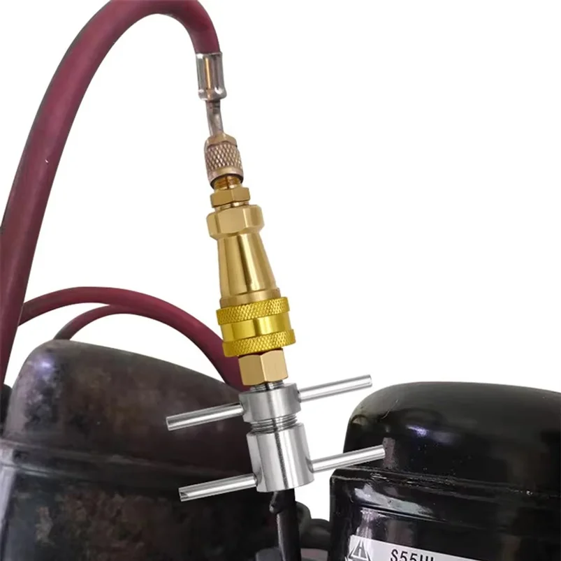 Refrigerator Fluorine Filling Quick Connector Tool 1/4 