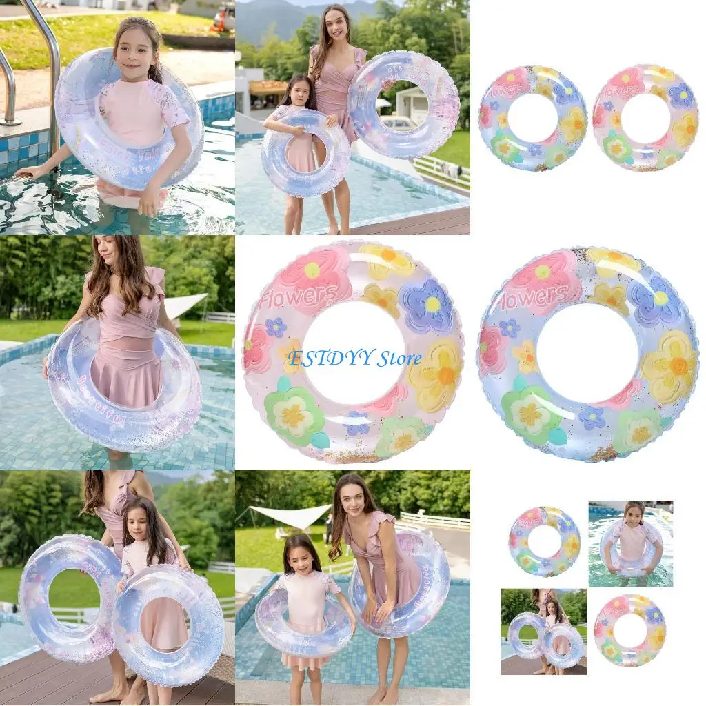 

G6DE Swim Float Inflatable Swim Rings Inflatable Pool Float Flower Swimming Rings