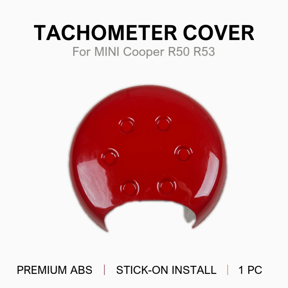 Carwoman For MINI Cooper R50 R52 R53 Tachometer Cover Trim PC Plastic Stick-on Solid Color 9 Options 2001-2006