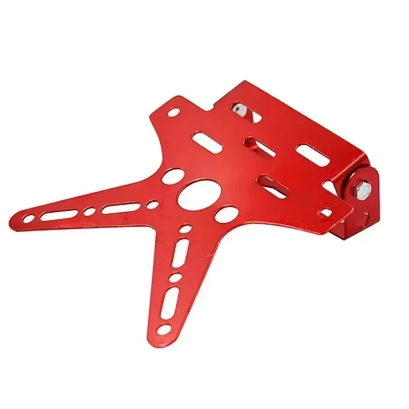 

5-цветная рамка для заднего номерного знака мотоцикла из алюминиевого сплава, держатель номерного знака для мотоцикла, скутера, гальваническая пластина