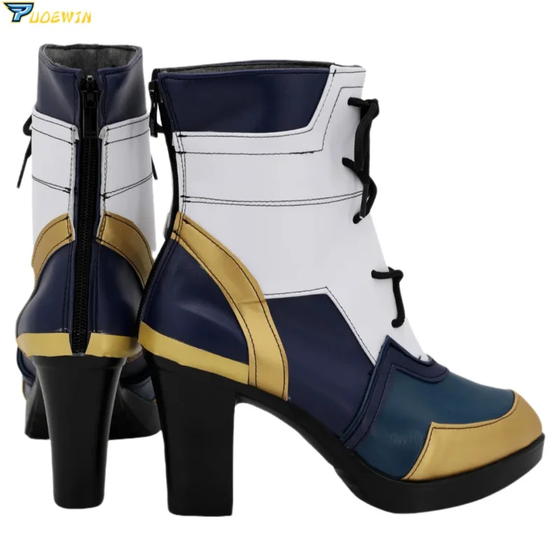 LOL True Damage Qiyana scarpe Cosplay stivali su misura di carnevale di Halloween