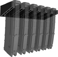 Tactical 6X Standard Magazine Rack Bracket AR15 PMAG Wall Mount Mag Holder Display Safe Storage For Hunting Airsoft Accessory