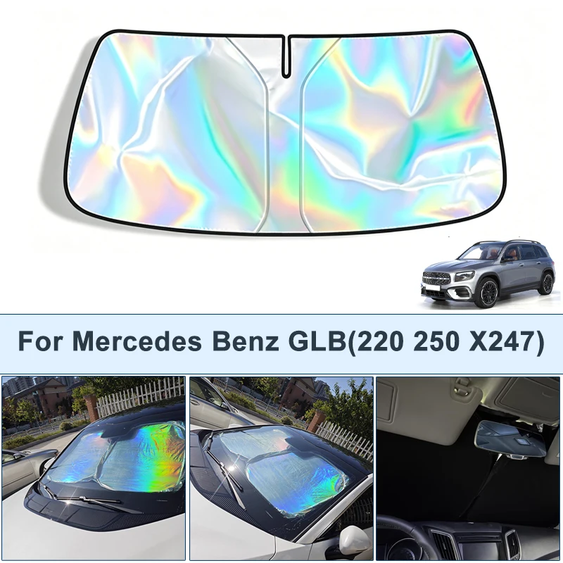 

Foldable Front Windshield Sun Shade For Benz GLB 220 250 X247 UV Reflective Sun Protection Cover Car Interior Accessories