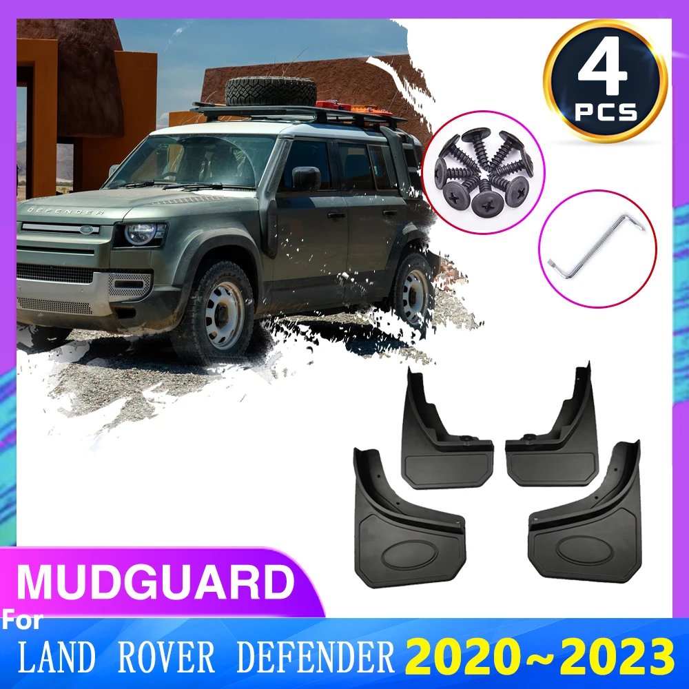 

For Land Rover Defender 90 110 2020 2021 2022 2023 Mud Flaps Splash Guards Mudguards Front Rear Part Fender Car Auto Accessories