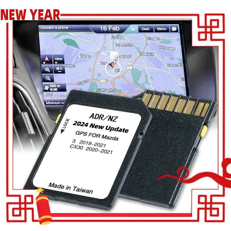 

Sat Nav 16GB Maps Australia New Zealand GPS SD Card 2024 for Mazda 3 CX-30 Car GPS Update Infotainment Software Navigation