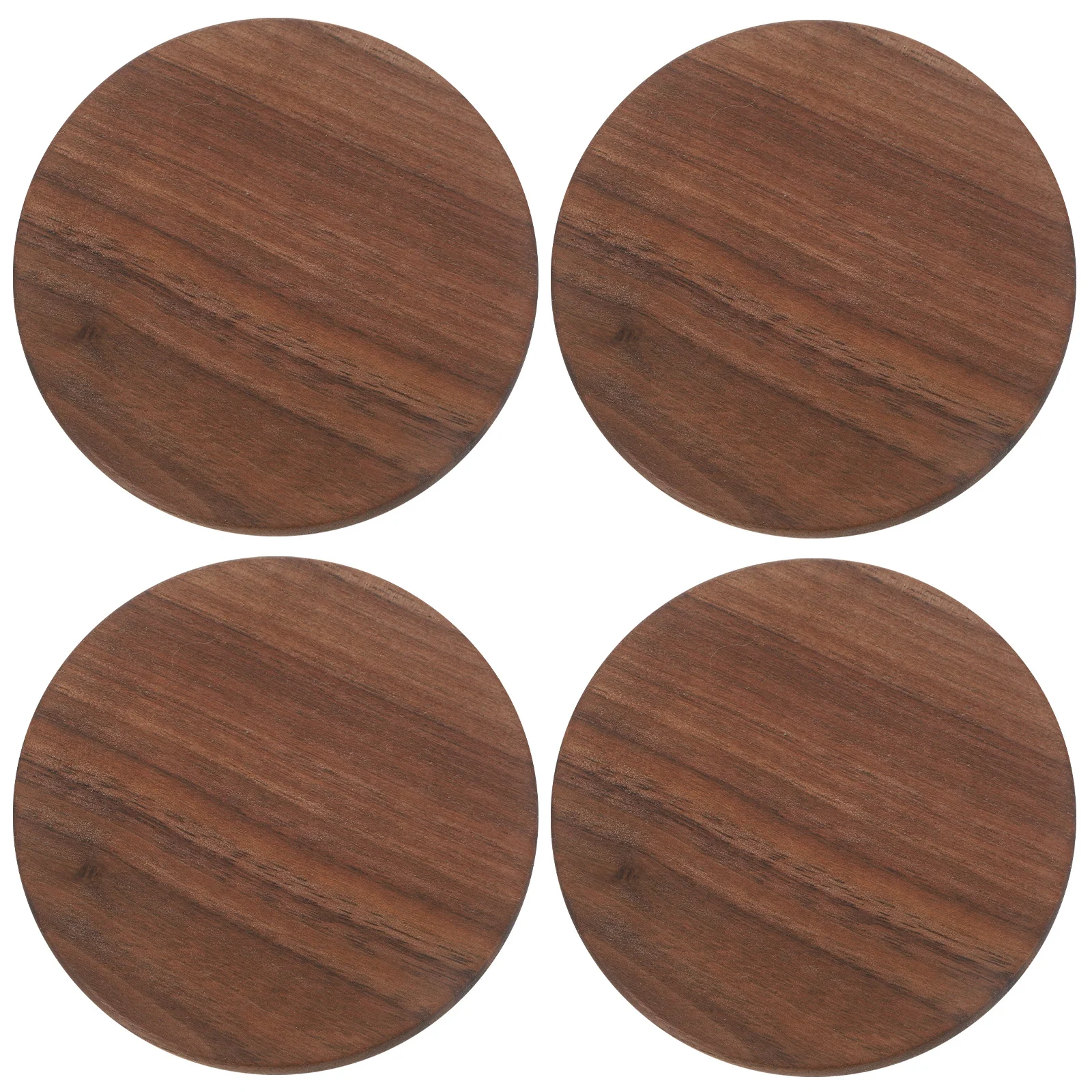 

4Pcs Wooden Coasters Square Cup Mats Anti-Scald Table Protection Heat Insulation Drink Coasters for Home Kitchen Dining