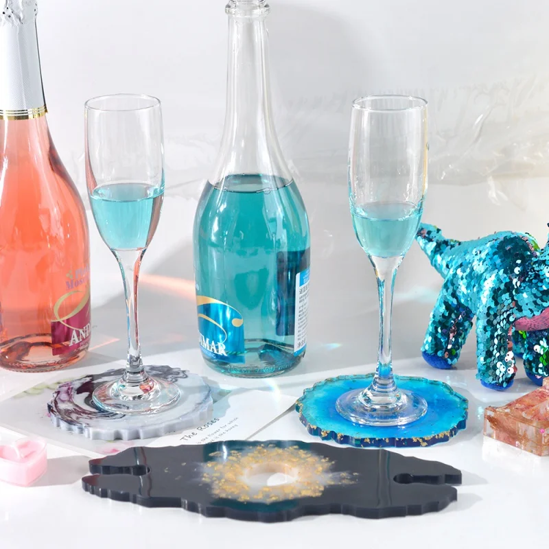 

Wine Glass Holder Mold Suit diy Epoxy Coaster Combination Special-Shaped Upside-down Hanging Package