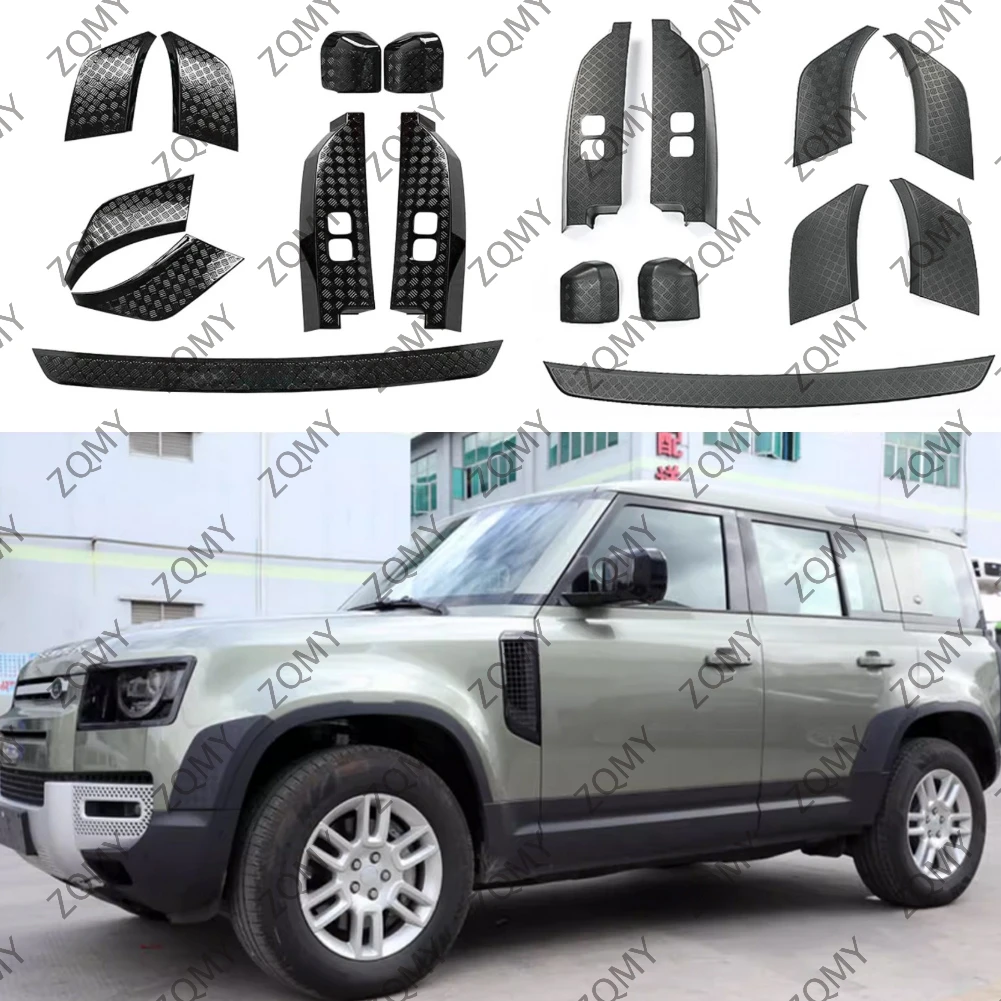 

9pcs Car Side Moulding Body Kits Accessories For Land Rover Defender 90 110 130 2020 2021 2022 2023 2024