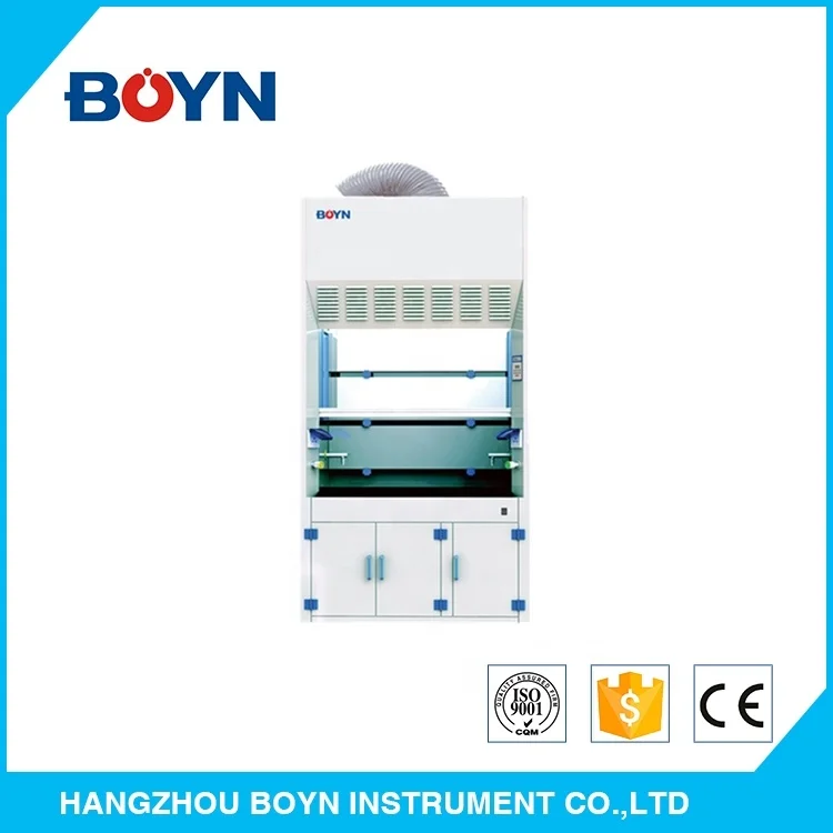 BNFH-P Series Chemistry Laboratory Microprocessor control system LCD display Resistant Acid Ducted Fume Hood with PP Material