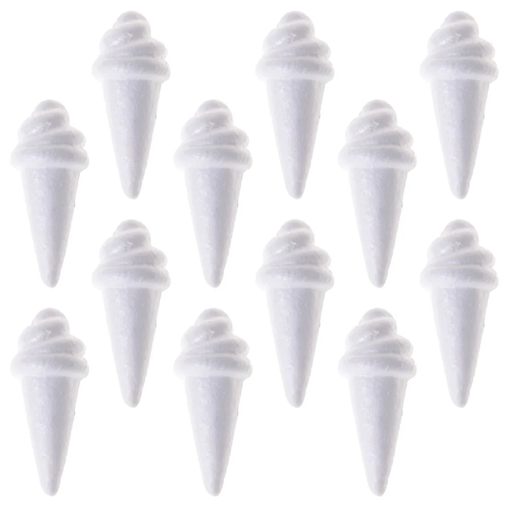 12 Pcs Ice Cream Mold Popsicles Molds DIY Foams Ornaments Fake Props Accessories Handmade Models