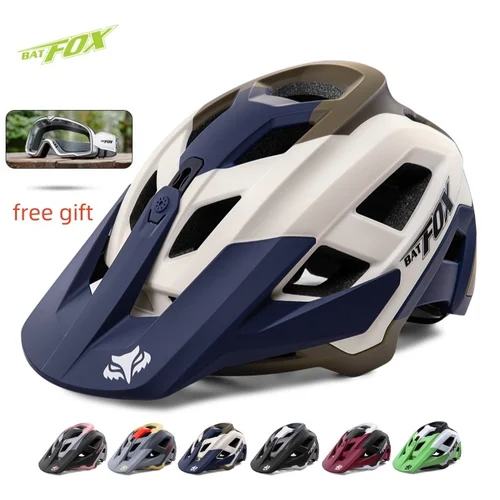 Imagen 1 del producto BATFOX 2025 MTB casco Speedframe Pro bicicleta de montaña casco de ciclismo 21 ventilación multicolor transpirable cascos de bicicleta jóvenes adultos