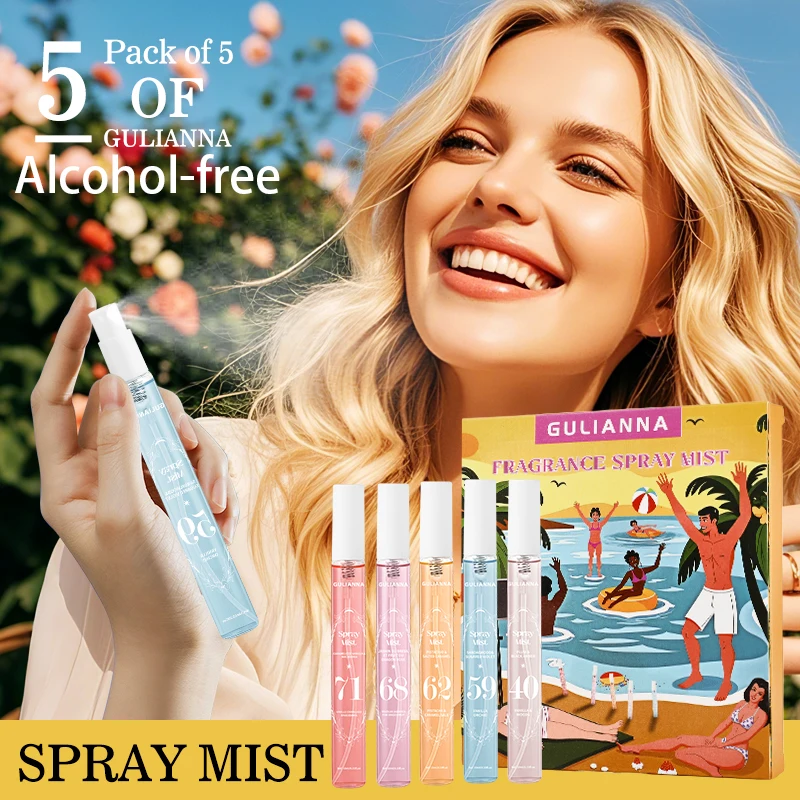 مجموعة العطور الرقمية البرازيلية والعلاج العطري مكونة من 5 بخاخات للجسم، وعطر يدوم طويلاً، وخالية من الكحول #1