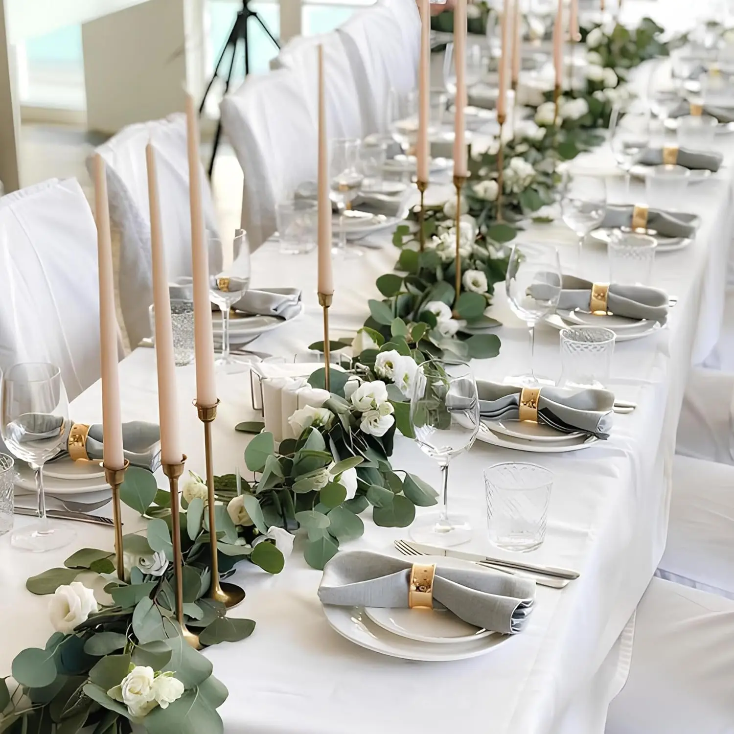 16 Piece Ceramic Appetizer Plates, 5.6 Inch Small Dessert Plates Set, White Round Plates for Bread, Butter, Snack, Lightweight D