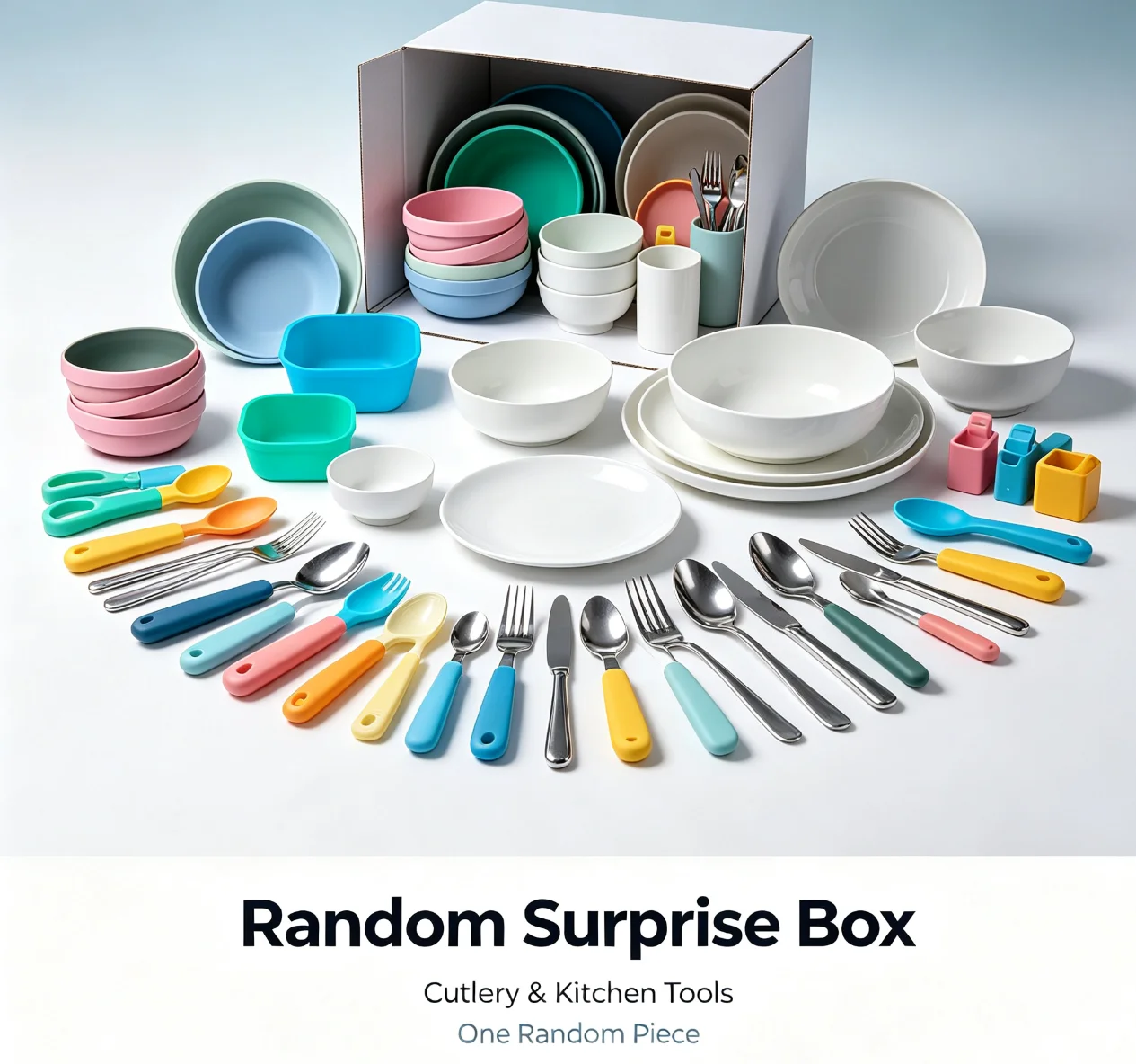 Only One Random Tableware Item Will Be Delivered To You For Every Order