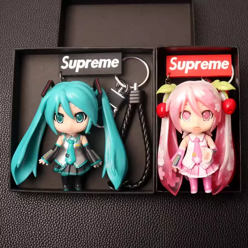 Hatsune Miku Anime Pendant Schoolbag Pendant Backpack Ornament Car key chain Girl Delicate Cute Xmas Gifts