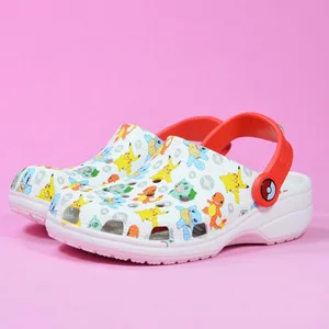 Pokemon Kawaii Hole Sandals for Children, Pikachu, Squirtle, Charmander Slippers, Eva Anime, Beach Shoes, Summer Gifts 8 Main Sales Pantufa Pokemon - №5