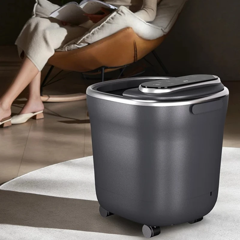 Electric Foot Spa Vibration Heat and Bubbles Massage Foot Spas and Baths Surfing for Relieve Pressure Relaxation Footbath Machin