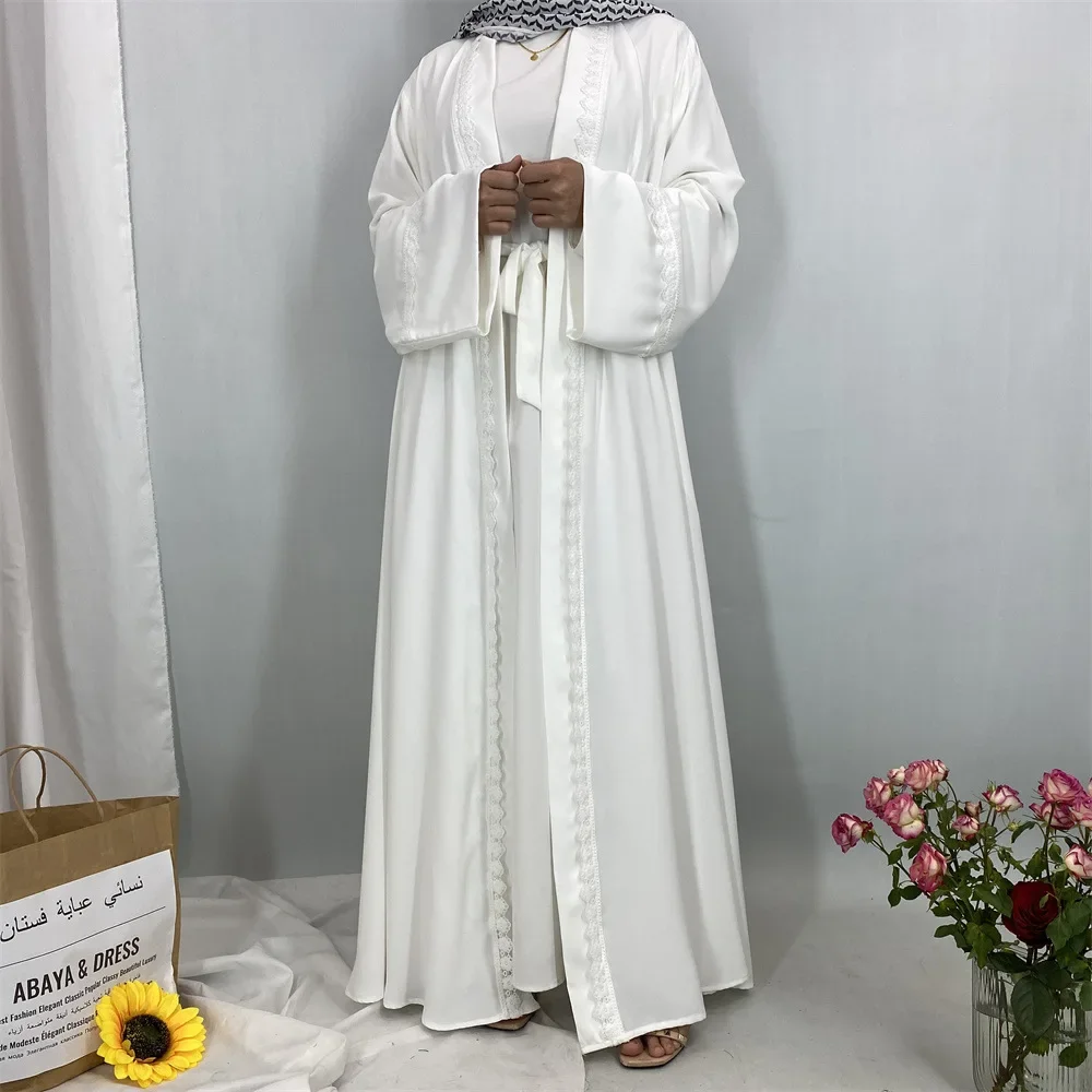 Robe longue élégante, ample, Maxi, mode, vêtements pour femmes, Cardigan Abaya, couleur unie