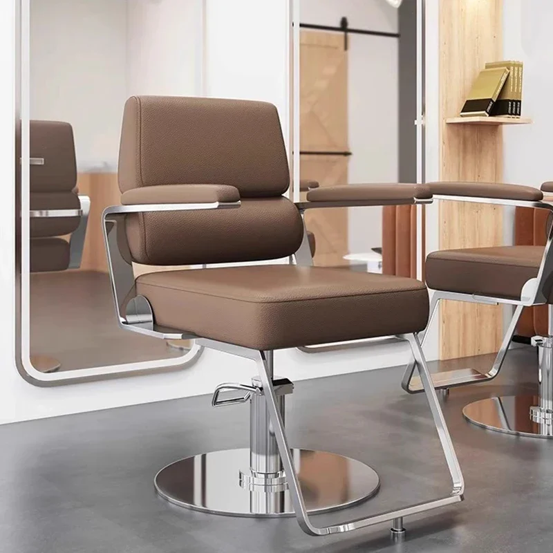 메이크업 빈티지 이발사 의자 미용사 미적 안장 작업 의자 미용실 사무실 의자 Taburete 가구 미용실