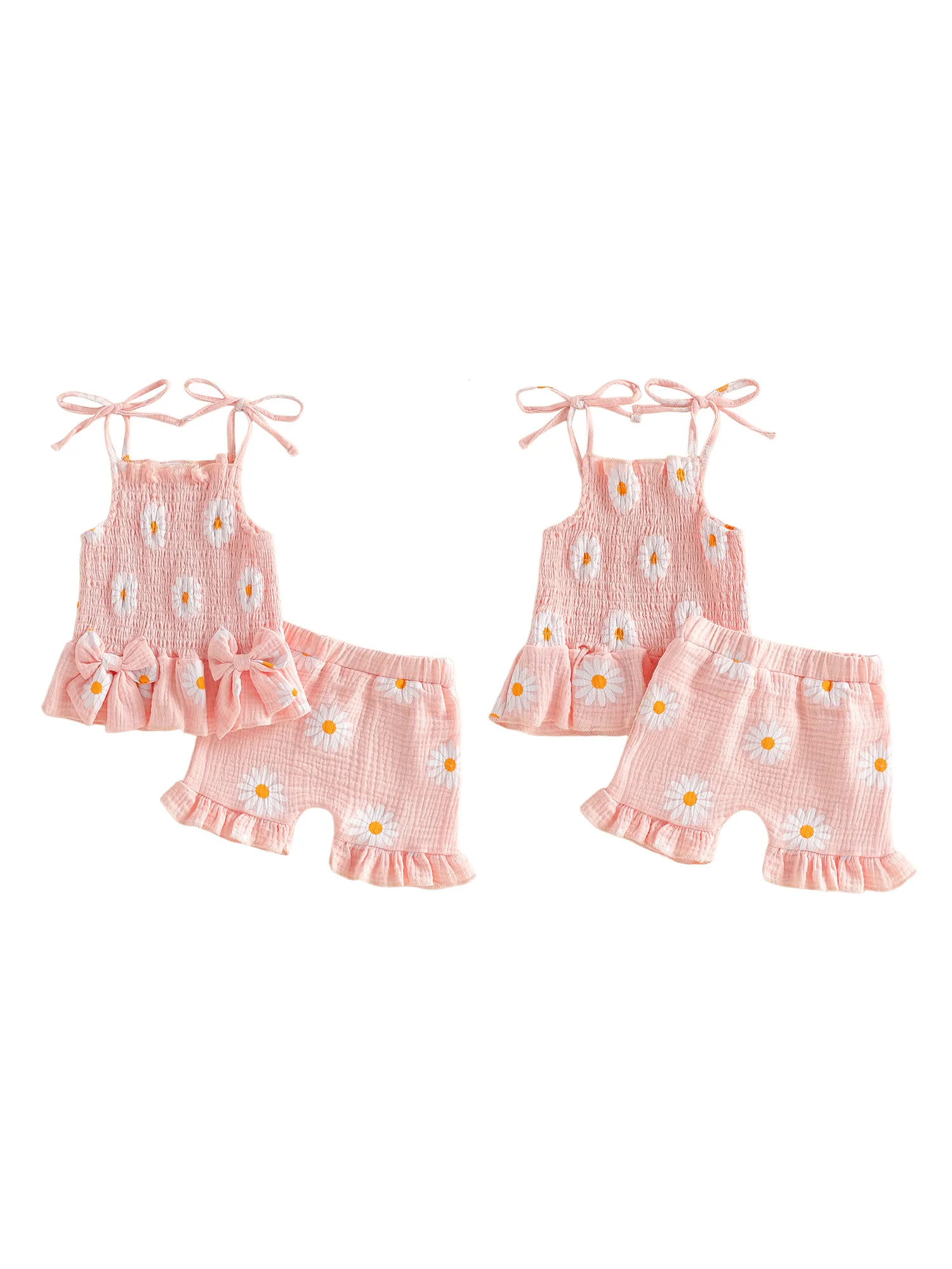 

Очаровательное платье подсолнуха для малышей с подходящей повязкой на голову с бантом и шаровары с рюшами, комплект летней одежды из трех предметов