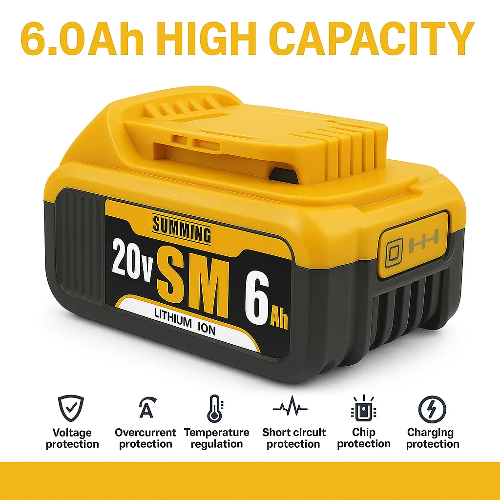 

Replacement 20V MAX 18V Lithium Battery for Dewalt DCB182 DCB186 DCB202 DCB206, Cordless Drill Driver Impact Tools DCF850 DCF922