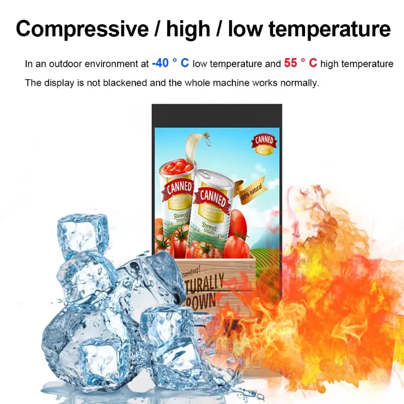 

55" Bus Stop Station Shelter Ip65 Outdoor Totem Wifi Lcd Advertising Digital Signage Display